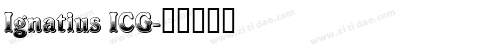 Ignatius ICG字体转换